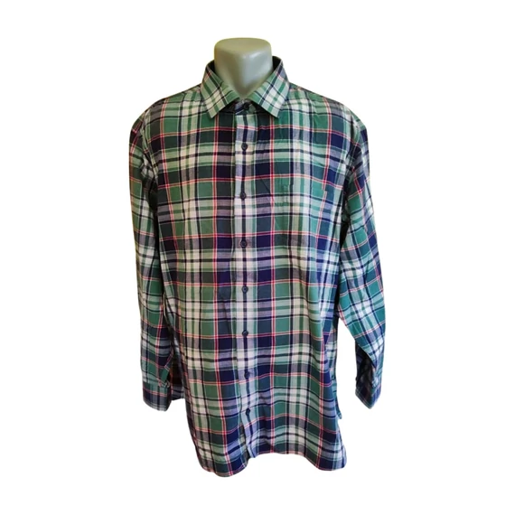 Walbusch zöld kockás férfi ing