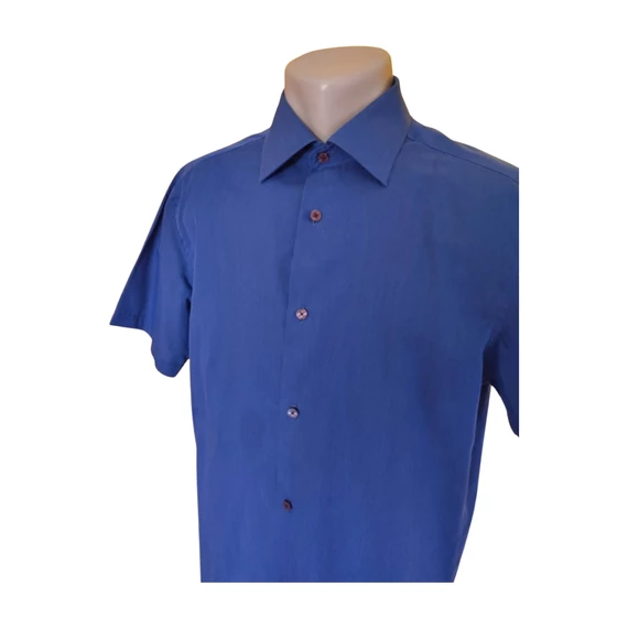 Vögele sötétkék rövid ujjú férfi ing (méret: M)