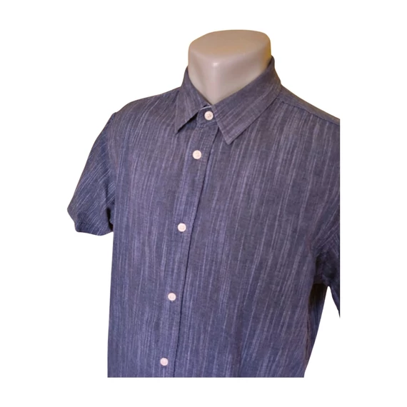 Livergy sötétkék rövid ujjú férfi ing (méret: M)