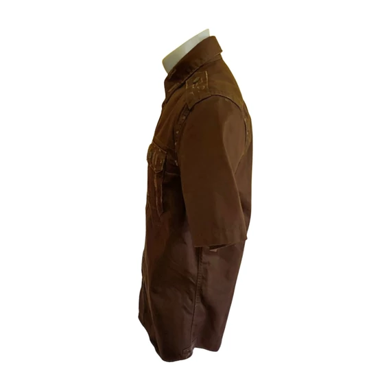 Surplus Raw Vintage barna rövid ujjú férfi ing