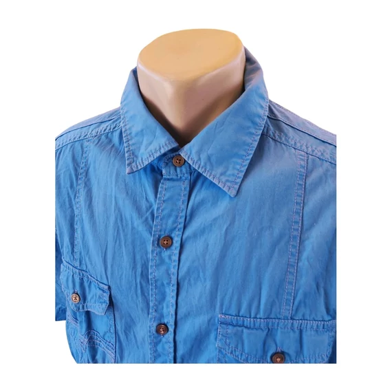 Esprit kék rövid ujjú férfi ing 