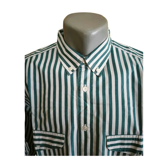 Van Laack zöld csíkos férfi ing