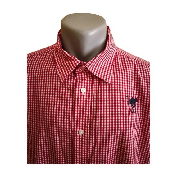 Vinson Polo Club piros kockás férfi ing