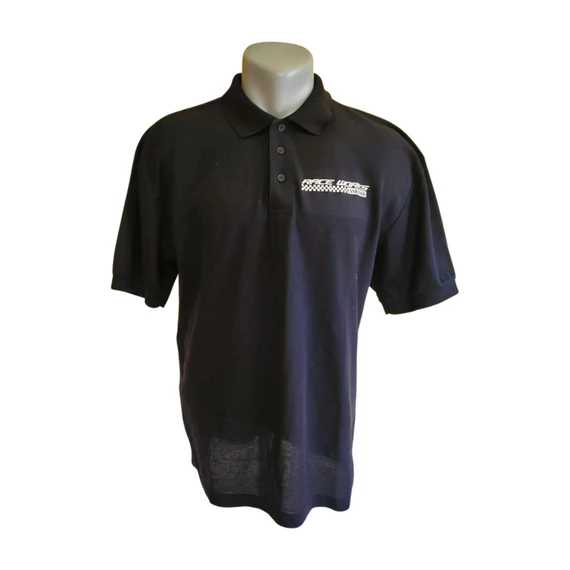 Fruit of the Loom fekete galléros férfi póló