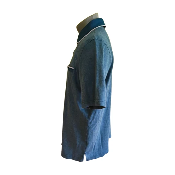 Christian Berg kék galléros póló (méret: L)