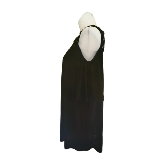 Janina feketes csipkés női felső (méret: 46)