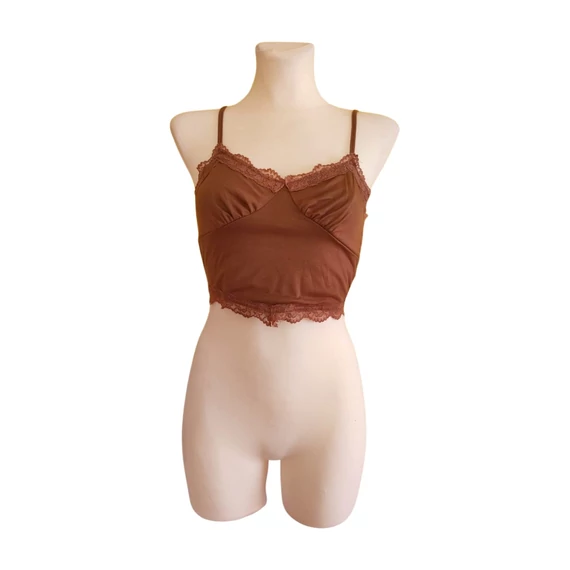 Shein barna női top 