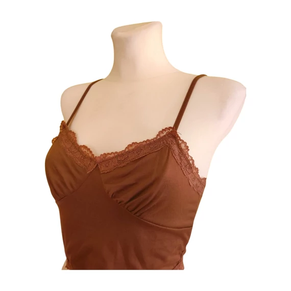 Shein barna női top (méret: S)