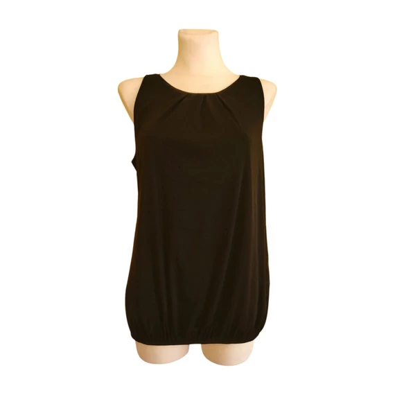 S.Oliver fekete ujjatlan női felső