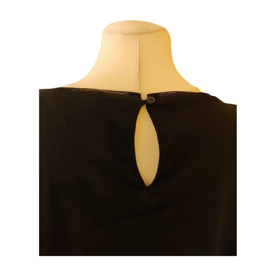 S.Oliver fekete ujjatlan női felső