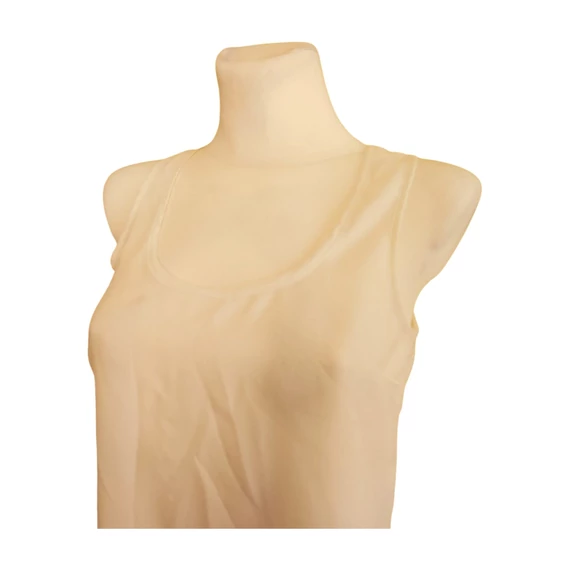 Pimkie tört fehér ujjatlan női felső