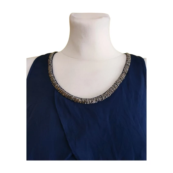 Vero Moda sötétkék elegáns ujjatlan női felső 