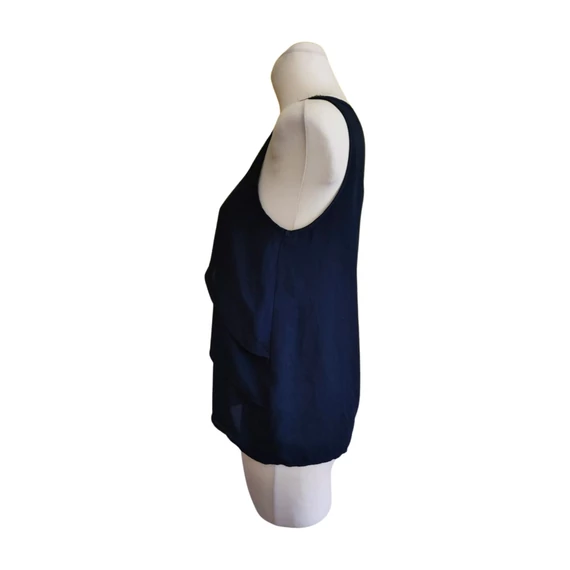 Vero Moda sötétkék elegáns ujjatlan női felső 