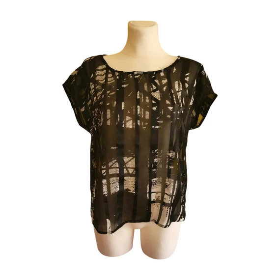 Garcia fekete és fehér mintás női felső