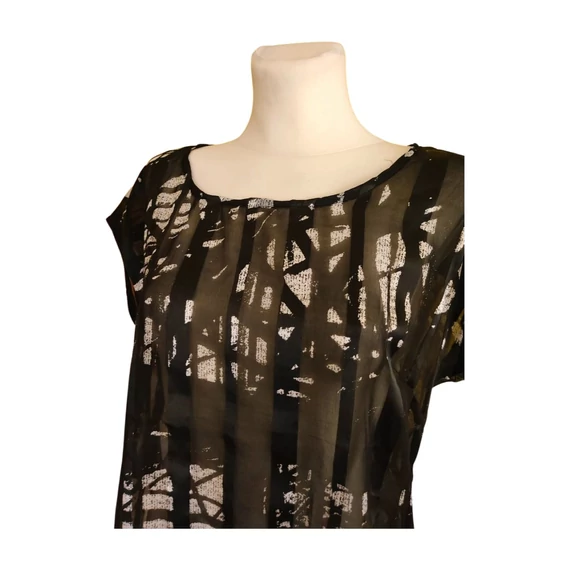 Garcia fekete és fehér mintás női felső