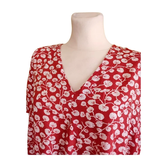 Aproductz piros mintás női felső