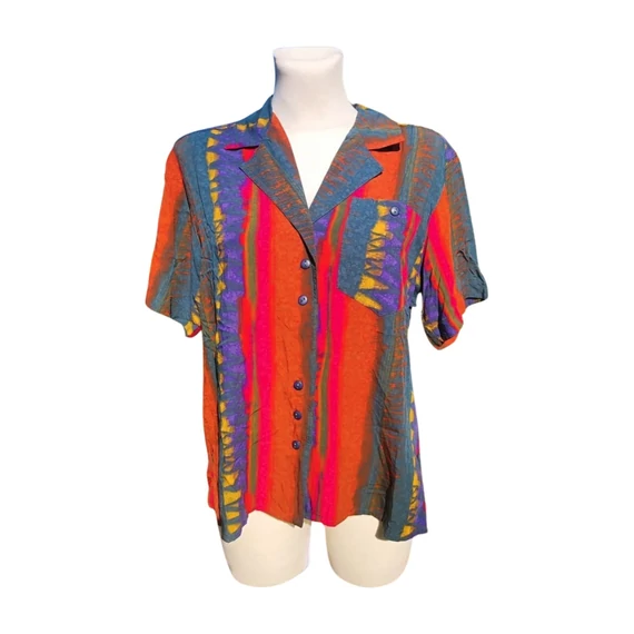 Taifun színes mintás női blúz