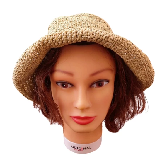 H&M bézs női horgolt nyári kalap