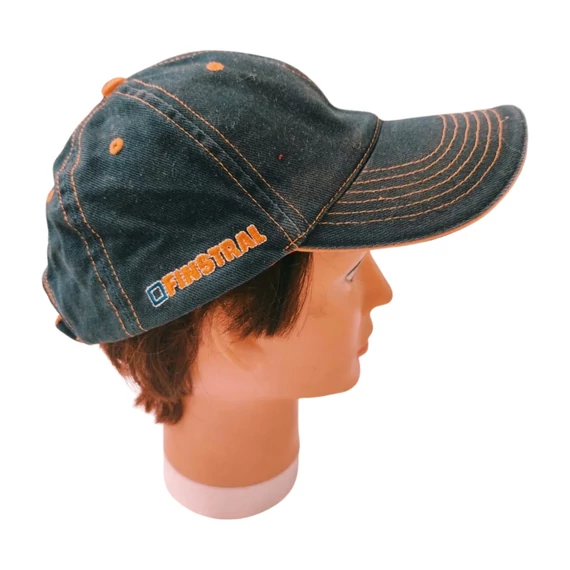 Sötétkék férfi farmer baseball sapka (méret: XL)