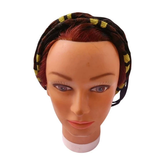 Fekete és zöld női fejpánt