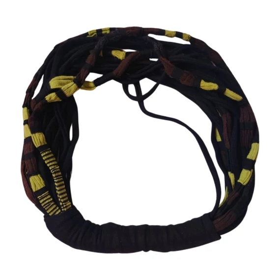 Fekete és zöld női fejpánt