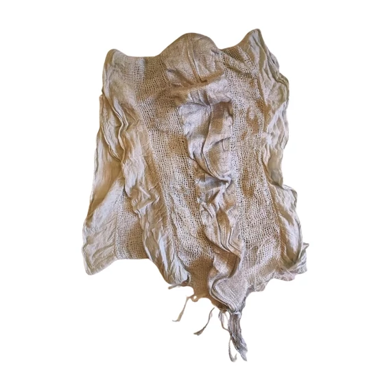 Ezüst színű női sál