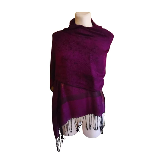 Lila női vékony sál