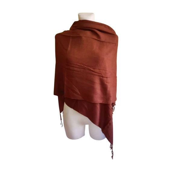 Pashmina barna női sál