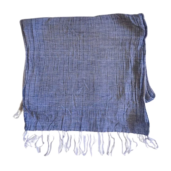 Indiska kék csíkos női vékony sál