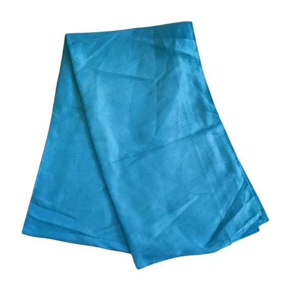 H&M türkiz színű női selyem sál 