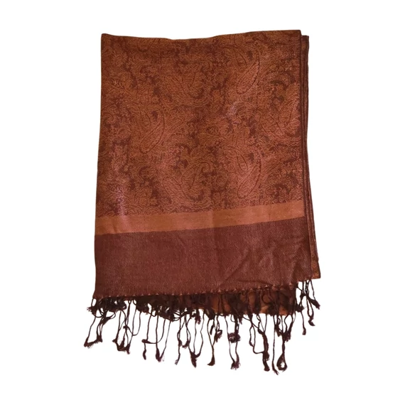 Barna női kasmír sál