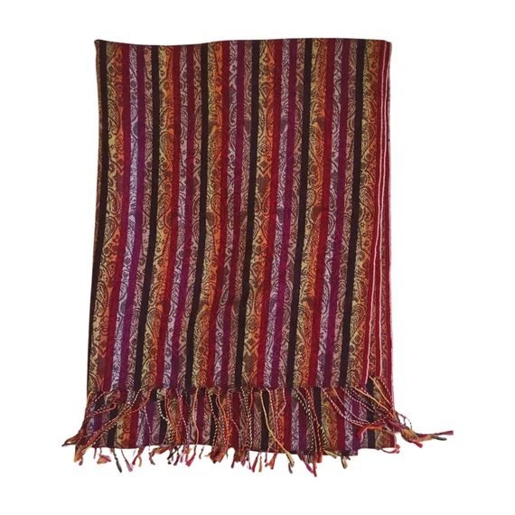 Lila csíkos női sál