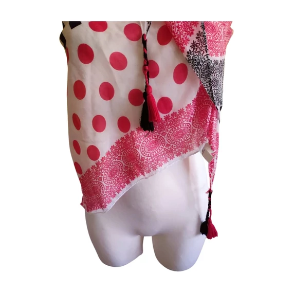 Gina Benotti fehér mintás női kendő