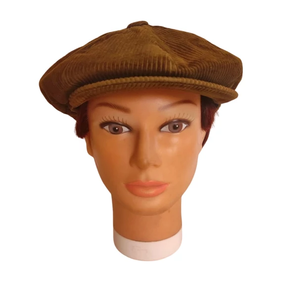 C&A barna kordbársony férfi svájcisapka