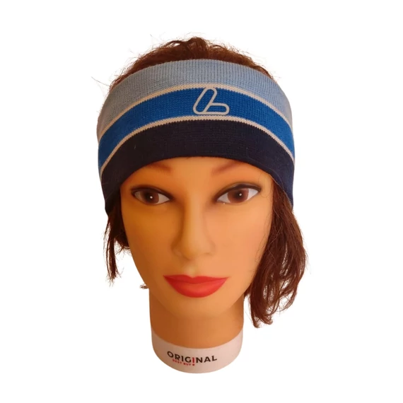 Löffler kék csíkos női fejpánt