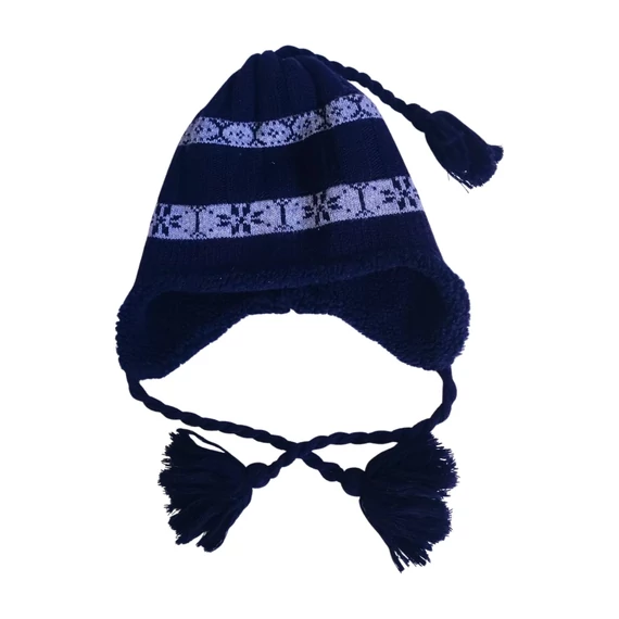 Sötétkék férfi füles sapka