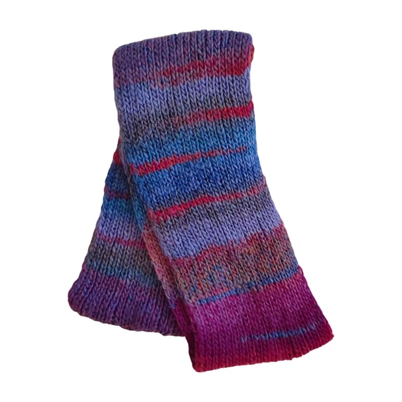 Lila színátmenetes kötött női csősál