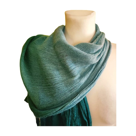 Zöld színátmenetes női vékony sál