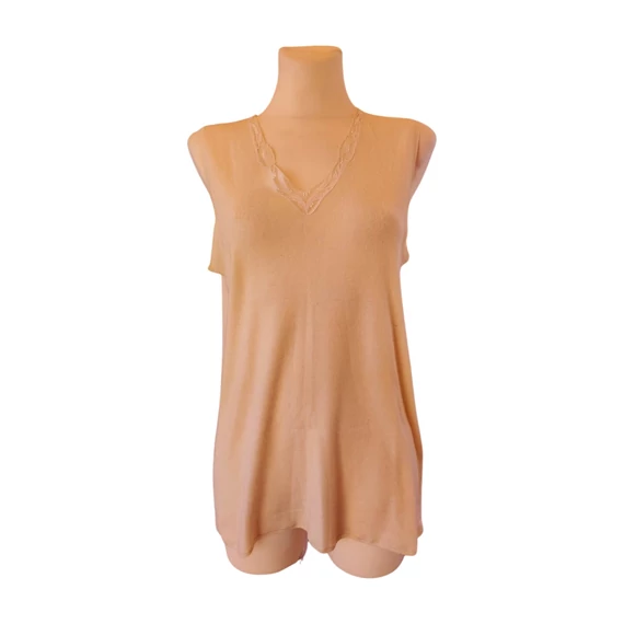 Medima bézs színű angora női trikó