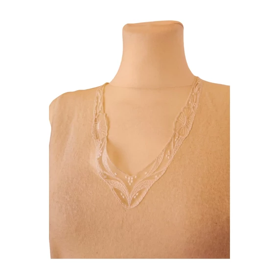 Medima bézs színű angora női trikó