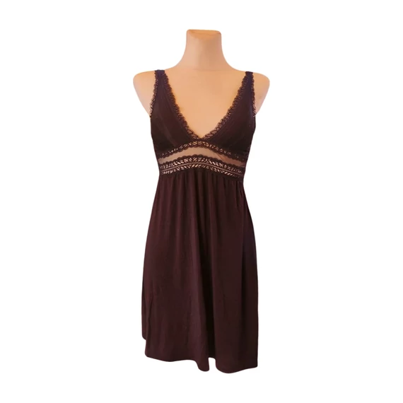 Oysho fekete női hálóing 