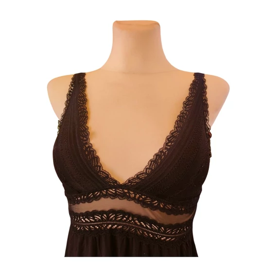 Oysho fekete női hálóing 