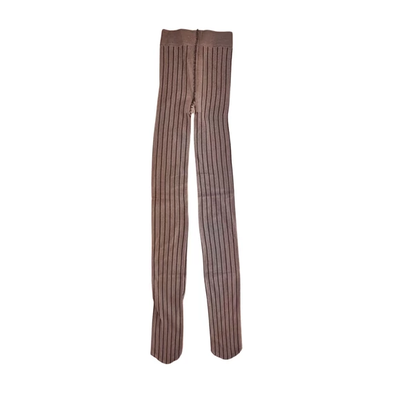 Szürke csíkos női harisnyanadrág