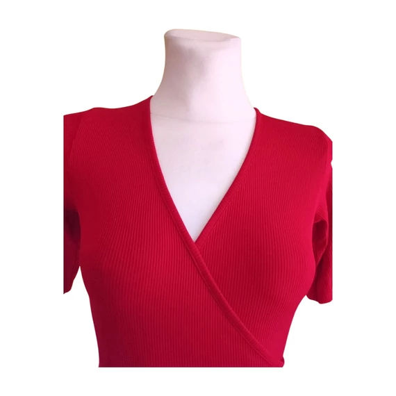 Tally Weijl piros női rövid ujjú body