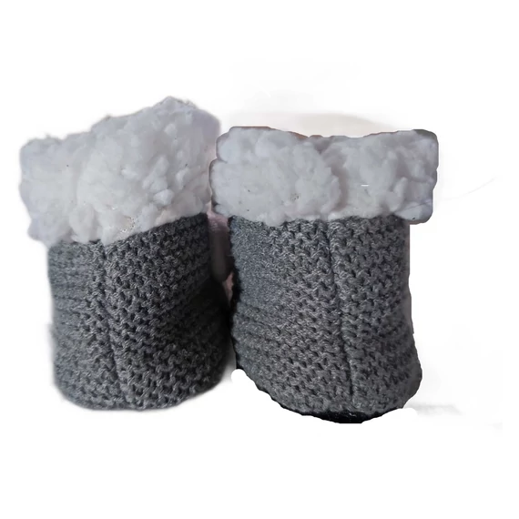 Bárányos puha talpú babacipő (méret: 15)