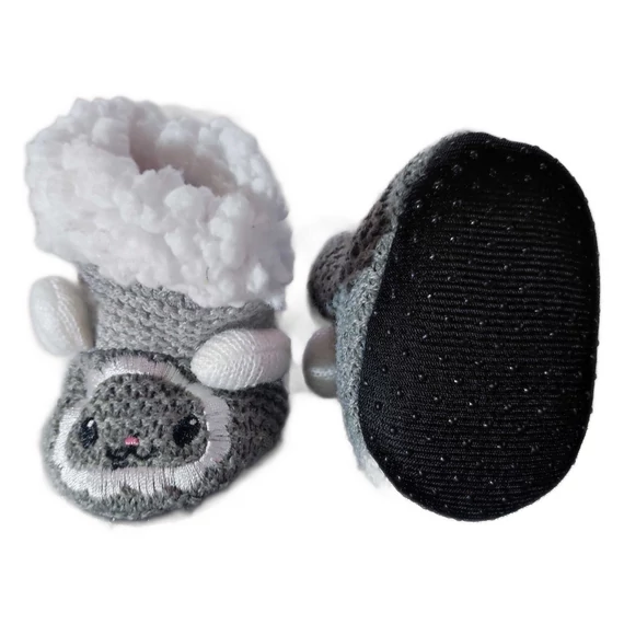 Bárányos puha talpú babacipő (méret: 15)