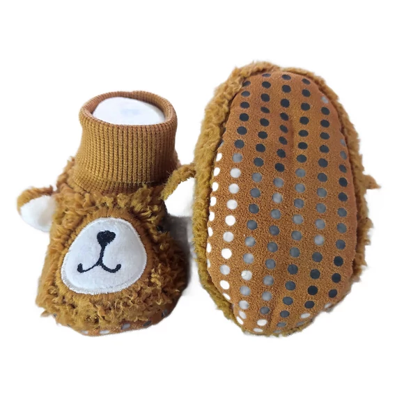 Barna macis puha talpú babacipő (méret: 19)