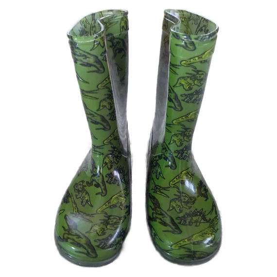 KIK zöld dínós gumicsizma (méret: 29)