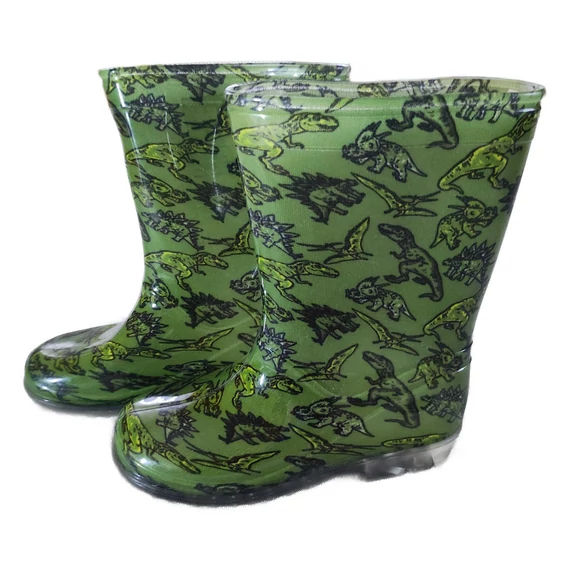 KIK zöld dínós gumicsizma