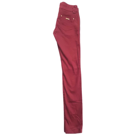 Flame bordó skinny női nadrág (méret: 34/XS)